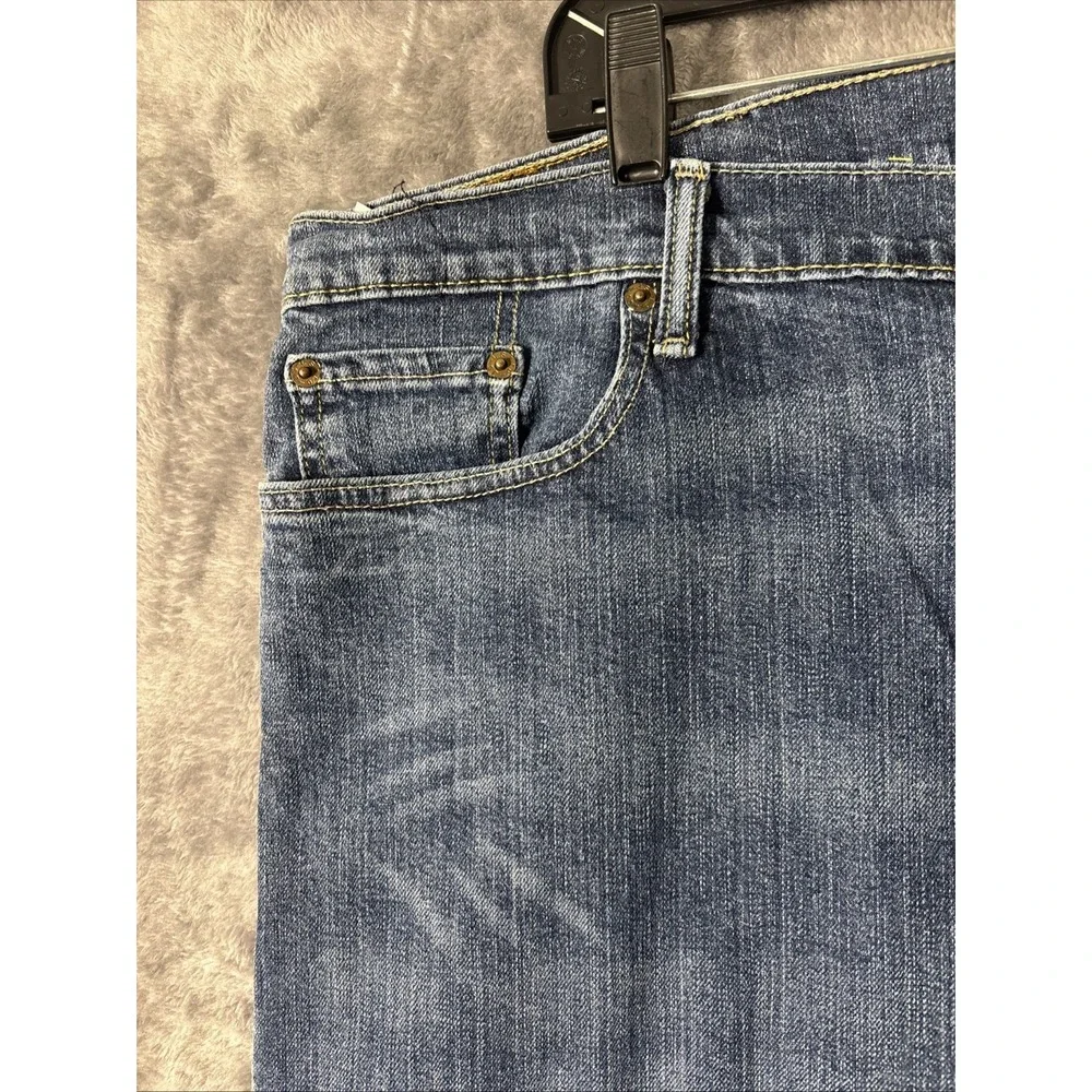 Levis 514 Straight Fit Mens Jeans 42x32 Medium Wash Blue Denim Pants